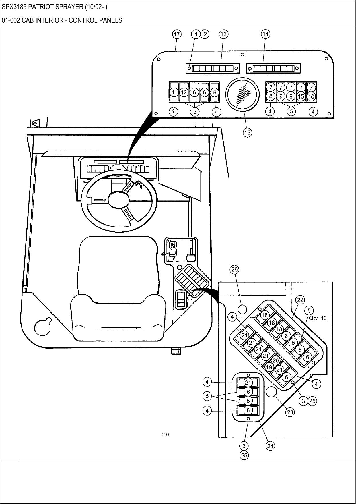 SPX3185 PATRIOT SPRAYER PARTS